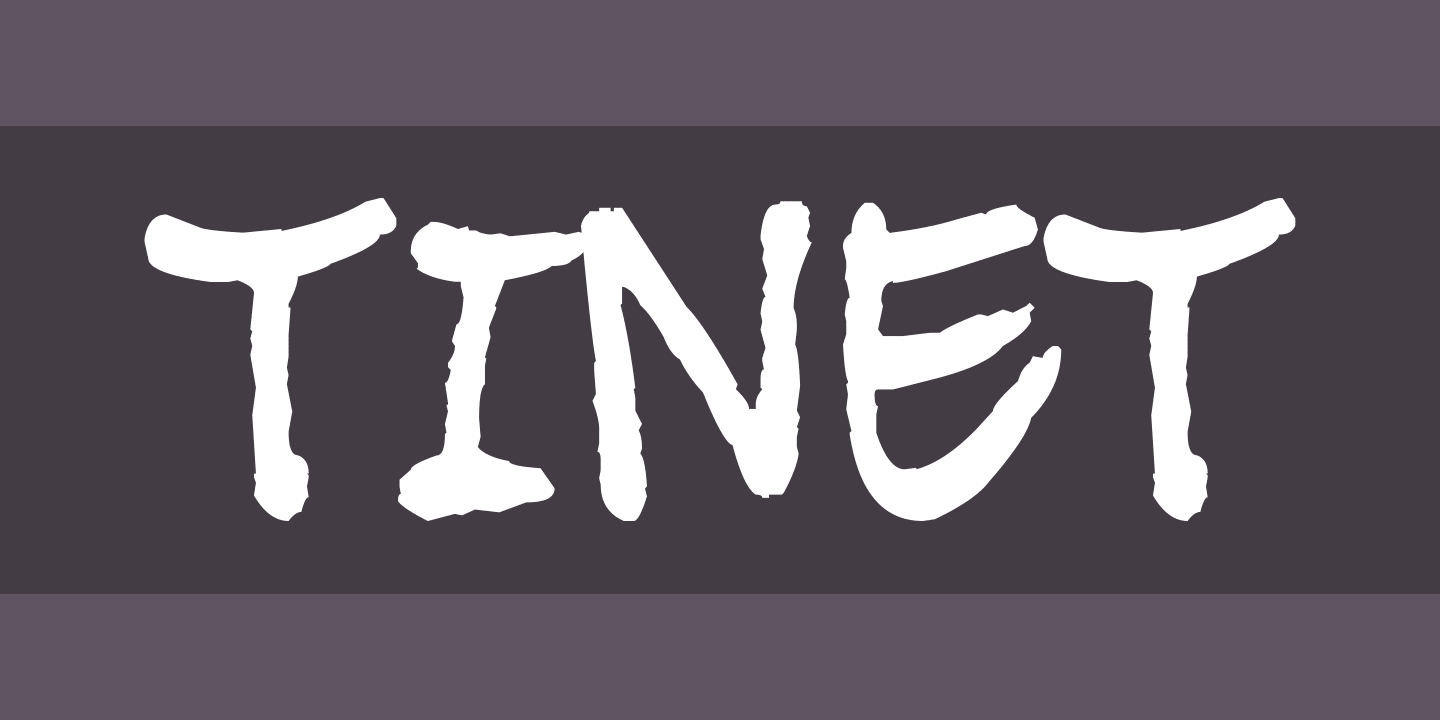 Пример шрифта Tinet #1